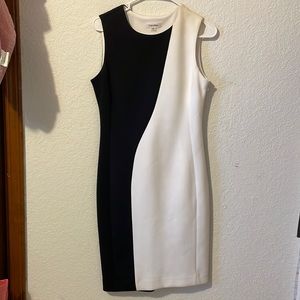 Black and white Calvin Klein dress